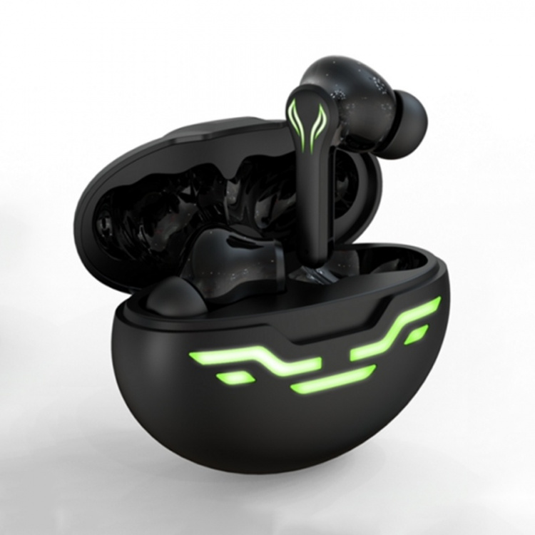 YX-03 draadloze in-ear gamingkoptelefoon met LED, zilver/zwart YX-03 draadloze in-ear gamingkoptelefoon met LED, zilver/zwart