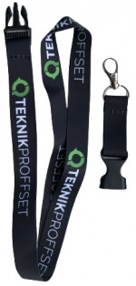 Sleutelhanger met Teknikproffset-logo, Zwart Sleutelhanger met Teknikproffset-logo, Zwart