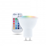 Forever Light Op afstand bedienbare LED-lamp RGB+Wit, GU10 5W