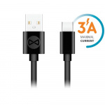 Forever kabel USB - USB-C 1,0 m 3A, Zwart