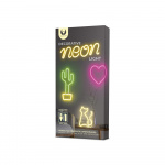 Forever Light Neon LED lampje met walvismotief + USB FLNEO9  Forever Light Neon LED lampje met walvismotief + USB FLNEO9