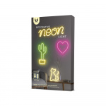 Forever Light Neon LED-licht Eenhoorn batterij + USB FLNEO1, Roze