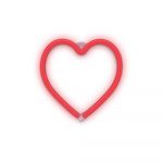 Forever Light Neon LED licht HART batterij + USB FLNEO7, Rood Forever Light Neon LED licht HART batterij + USB FLNEO7, Rood