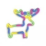 Forever Light Neon LED-Lampa ELK batteri + USB FLNE12, Flerfärgad Forever Light Neon LED-Lampa ELK batteri + USB FLNE12, Flerfärgad