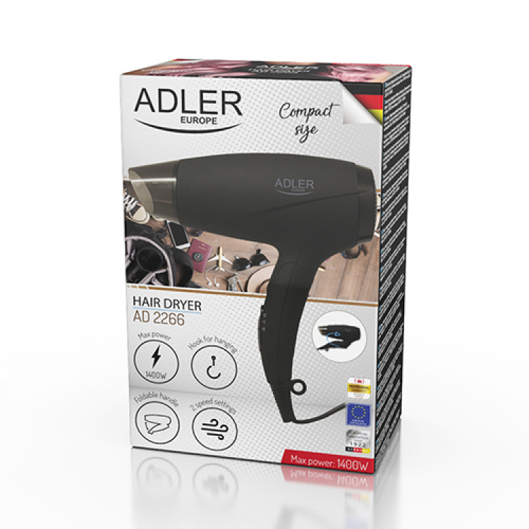 Adler AD 2266 Haardroger 1200W, Zwart