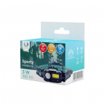 Forever Light LED-hoofdlamp Sporty XP-E 3W + COB 3W 160lm 1200mAh Forever Light LED-hoofdlamp Sporty XP-E 3W + COB 3W 160lm 1200mAh