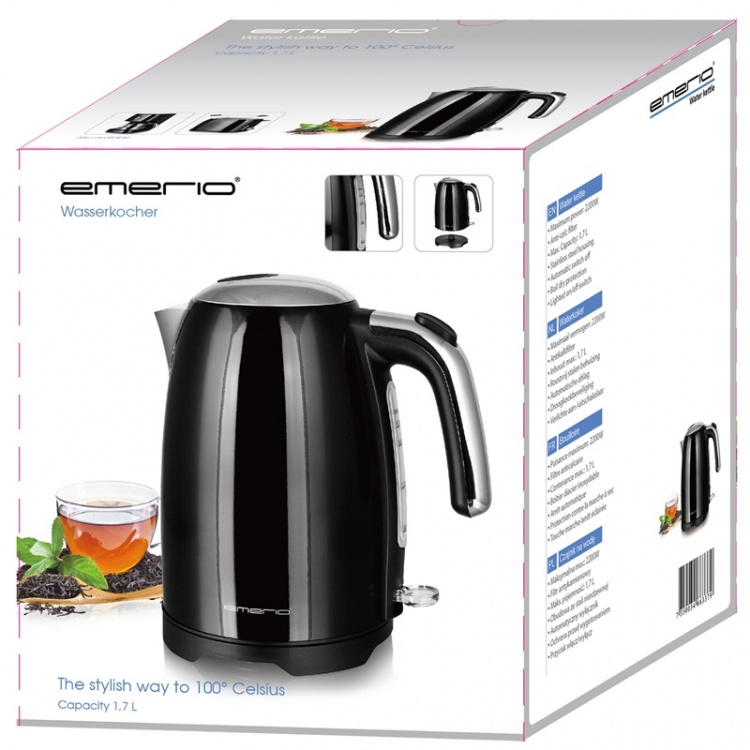 Emerio Vattenkokare Retro Black 1,7l