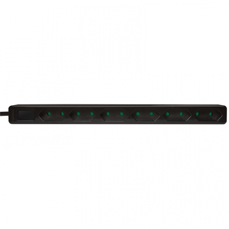 LogiLink Grenuttag Slim Euro 6vägs 1,5m