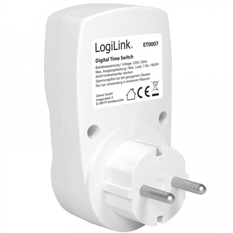 LogiLink Inomhustimer Digital 1800W