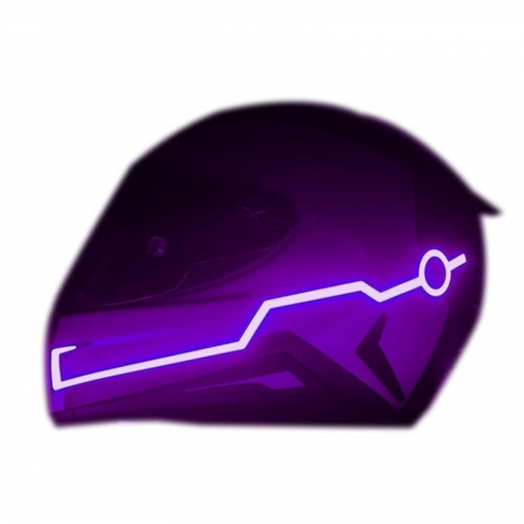 Lichtstrips voor motorhelm, paars Lichtstrips voor motorhelm, paars