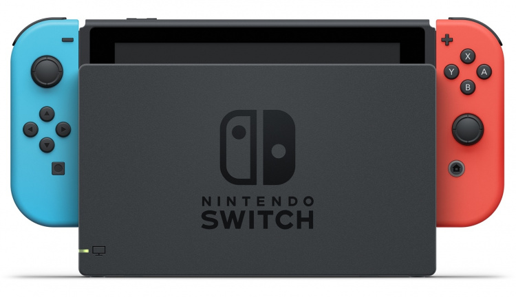 Nintendo Switch 2019 Konsol, Röd/Blå