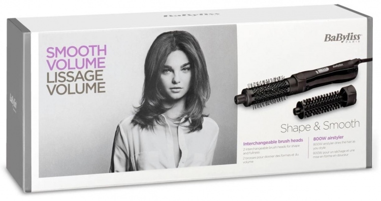 Babyliss AS82E Shape & Smooth Varmluftsborste