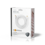 Nedis CAT6 Netwerkkabel | RJ45 Male | RJ45 Male | S/FTP | 20.0 m | Rond | LSZH / PVC | Wit | Window Box