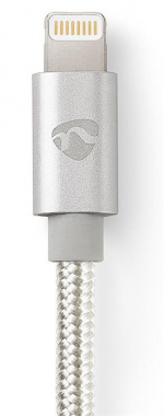 Nedis Lightning Kabel | USB 2.0 | Apple Lightning 8-Pins | USB-A Male | 480 Mbps | Verguld | 3.00 m | Rond | Gevlochten / Nylon | Aluminium | Cover Window Box