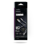 Nedis Lightning Kabel | USB 2.0 | Apple Lightning 8-Pins | USB-A Male | 480 Mbps | Verguld | 3.00 m | Rond | Gevlochten / Nylon | Aluminium | Cover Window Box