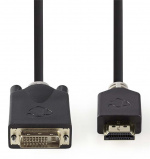 Nedis HDMI™ Kabel | HDMI™ Connector | DVI-D 24+1-Pins Male | 1080p | Verguld | 2.00 m | Recht | PVC | Antraciet | Window Box met Euro Lock Nedis HDMI™ Kabel | HDMI™ Connector | DVI-D 24+1-Pins Male | 1080p | Verguld | 2.00 m | Recht | PVC | Antraciet | Window Box met Euro Lock