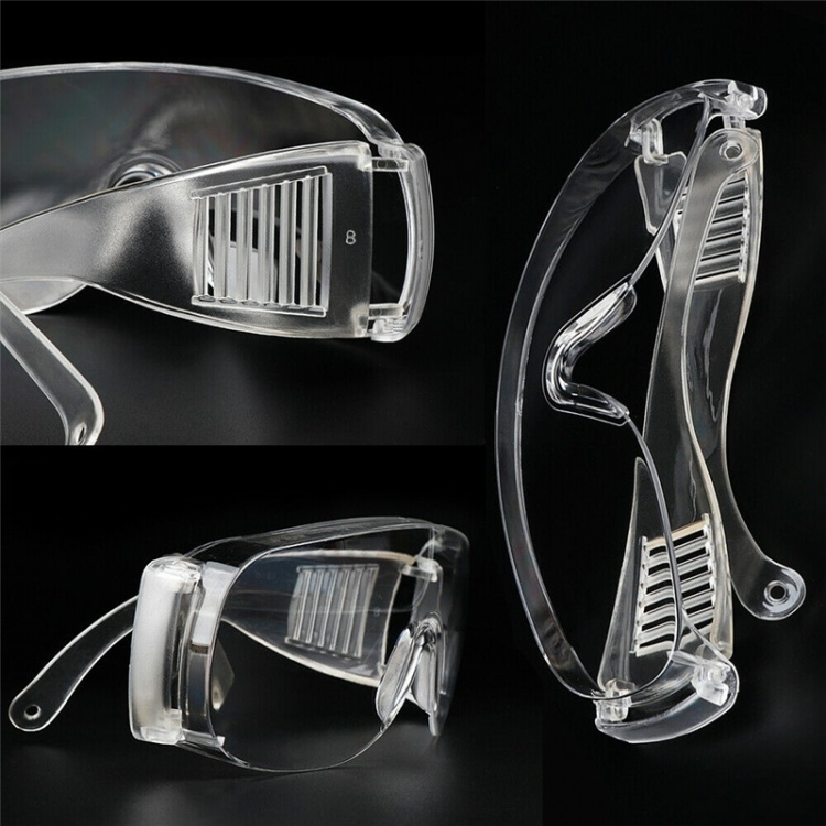 Universele veiligheidsbril van transparante kunststof