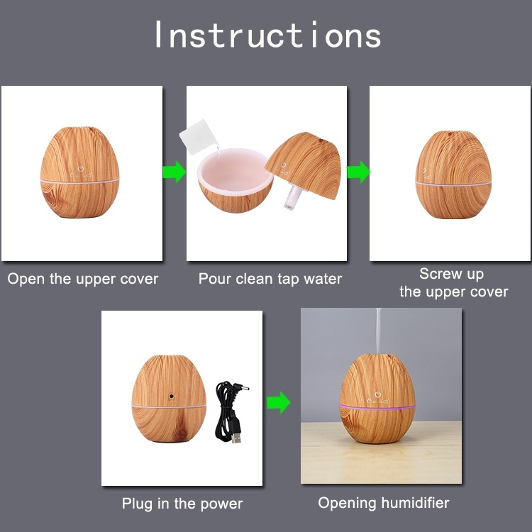 Luchtbevochtiger in houten design, licht hout Luchtbevochtiger in houten design, licht hout