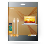 Nedis CAT6 Netwerkkabel | RJ45 Male | RJ45 Male | S/FTP | 10.0 m | Rond | LSZH / PVC | Wit | Window Box