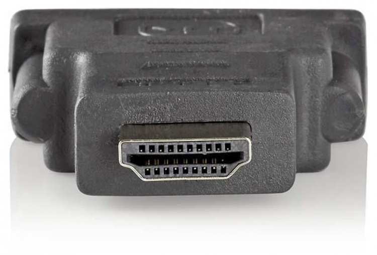 Nedis HDMI™-Adapter | HDMI™ Connector | DVI-D 24+1-Pins Female | Verguld | Recht | ABS | Antraciet | 1 Stuks | Doos Nedis HDMI™-Adapter | HDMI™ Connector | DVI-D 24+1-Pins Female | Verguld | Recht | ABS | Antraciet | 1 Stuks | Doos