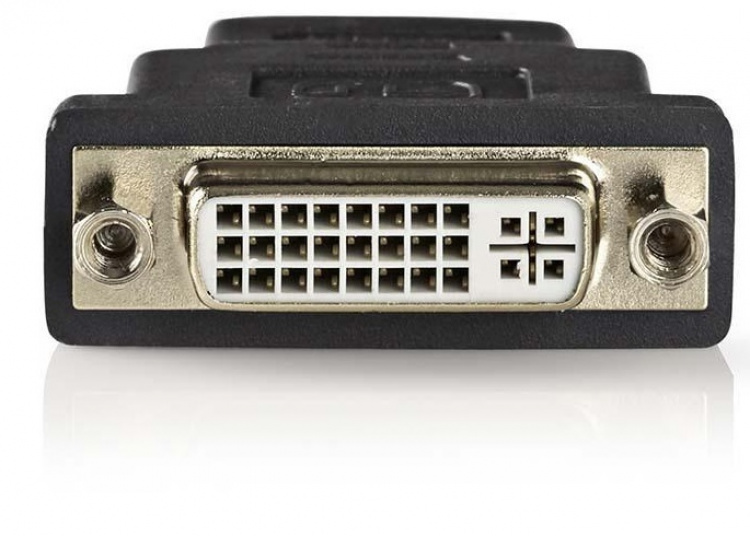 Nedis HDMI™-Adapter | HDMI™ Connector | DVI-D 24+1-Pins Female | Verguld | Recht | ABS | Antraciet | 1 Stuks | Doos Nedis HDMI™-Adapter | HDMI™ Connector | DVI-D 24+1-Pins Female | Verguld | Recht | ABS | Antraciet | 1 Stuks | Doos