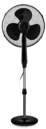 Oscillerande golvfläkt med 3 hastigheter, Svart Oscillerande golvfläkt med 3 hastigheter, Svart