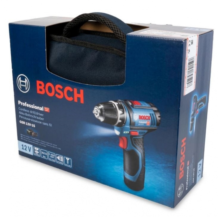 Bosch Professional GSR 12V-15 Sladdlös borrskruvdagare