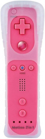 Remote Plus + Nunchuck compatibel met Wii-Wii U, Roze