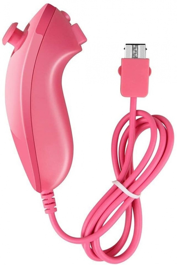 Remote Plus + Nunchuck compatibel met Wii-Wii U, Roze
