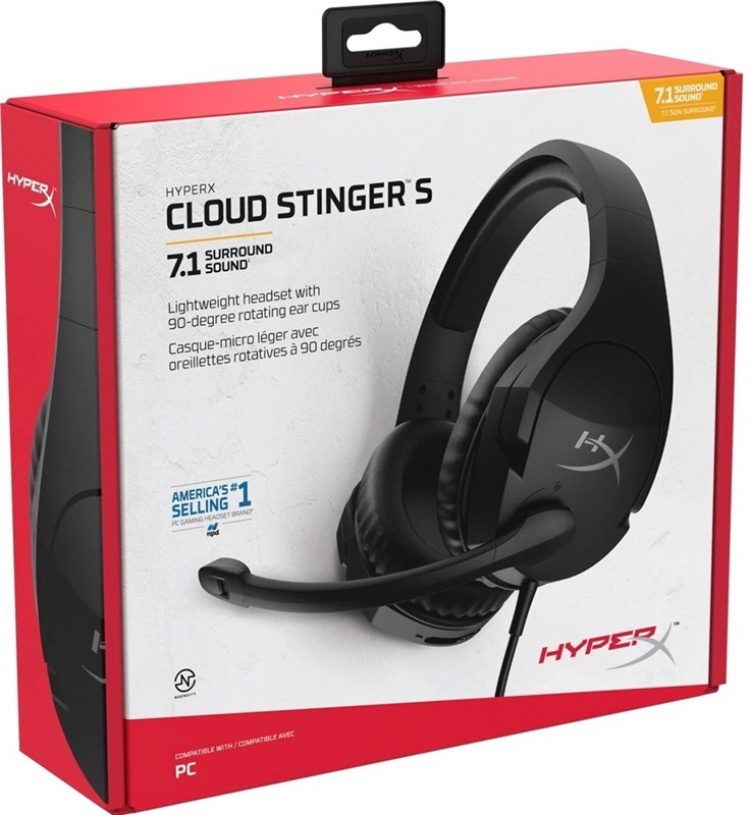HyperX Lätt gamingheadset med 7.1 ljud