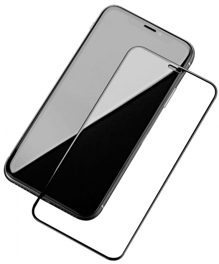 Mr Yes Volledig dekkende gehard glazen screen protector voor iPhone 12 Mini, zwart