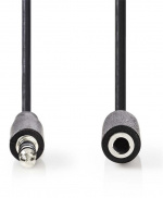Nedis Stereo-Audiokabel | 3,5 mm Male | 3,5 mm Female | Vernikkeld | 2.00 m | Rond | Zwart | Doos Nedis Stereo-Audiokabel | 3,5 mm Male | 3,5 mm Female | Vernikkeld | 2.00 m | Rond | Zwart | Doos