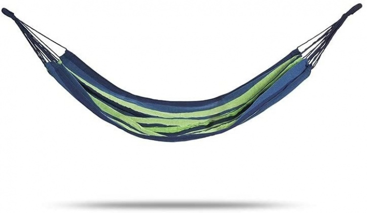 909 Outdoor Hangmat 100x200cm, Blauw/Groen 909 Outdoor Hangmat 100x200cm, Blauw/Groen