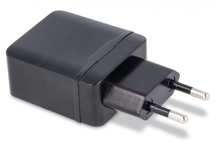 Maxlife USB Snellader, MXTC-02, 2xUSB, snelladend, zwart (2,4 A)