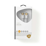 Nedis CAT6 Netwerkkabel | RJ45 Male | RJ45 Male | F/UTP | 5.00 m | Rond | LSZH / PVC | Wit | Window Box