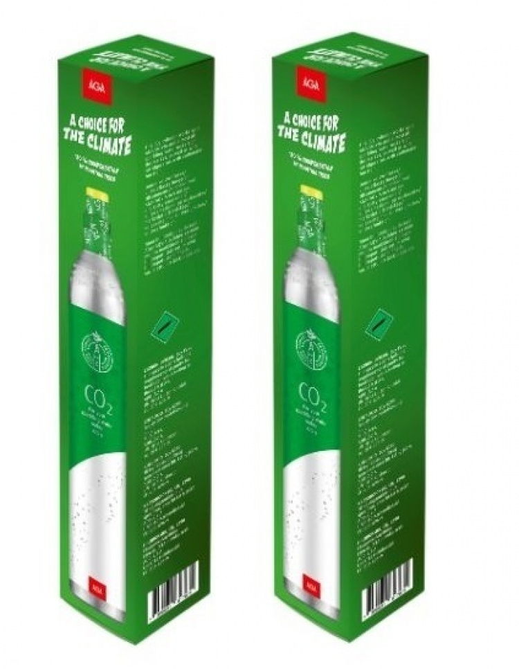 AGA 2-pack Biogon C Koolzuurpatroon 425g, Groen