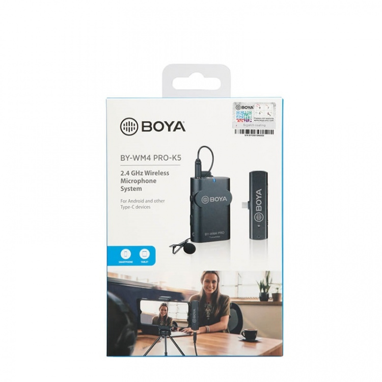 BOYA Microphone Lavalier Wireless BY-WM4 Pro K5 USB-C