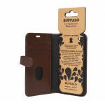 BUFFALO Wallet Leather Brown 3 Cardpockets iPhone 12 Mini BUFFALO Wallet Leather Brown 3 Cardpockets iPhone 12 Mini