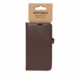 BUFFALO Wallet Leather Brown 3 Cardpockets iPhone 12 Mini BUFFALO Wallet Leather Brown 3 Cardpockets iPhone 12 Mini