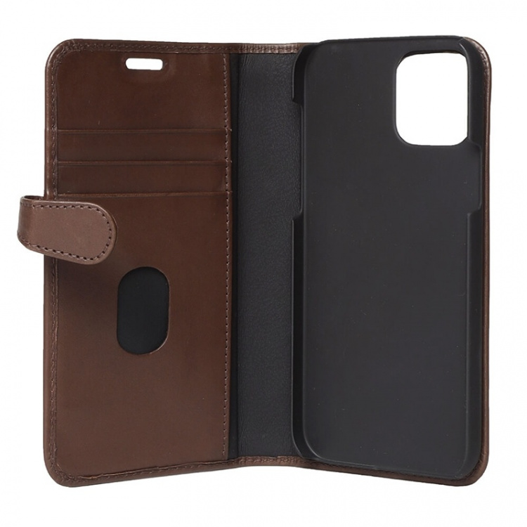 BUFFALO Wallet Leather Brown 3 Cardpockets iPhone 12 / 12 Pro