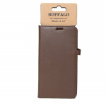 BUFFALO Wallet Leather Brown 3 Cardpockets iPhone 12 Pro Max BUFFALO Wallet Leather Brown 3 Cardpockets iPhone 12 Pro Max