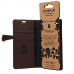 BUFFALO Wallet Leather Brown 3 Cardpockets Samsung Galaxy A71 BUFFALO Wallet Leather Brown 3 Cardpockets Samsung Galaxy A71