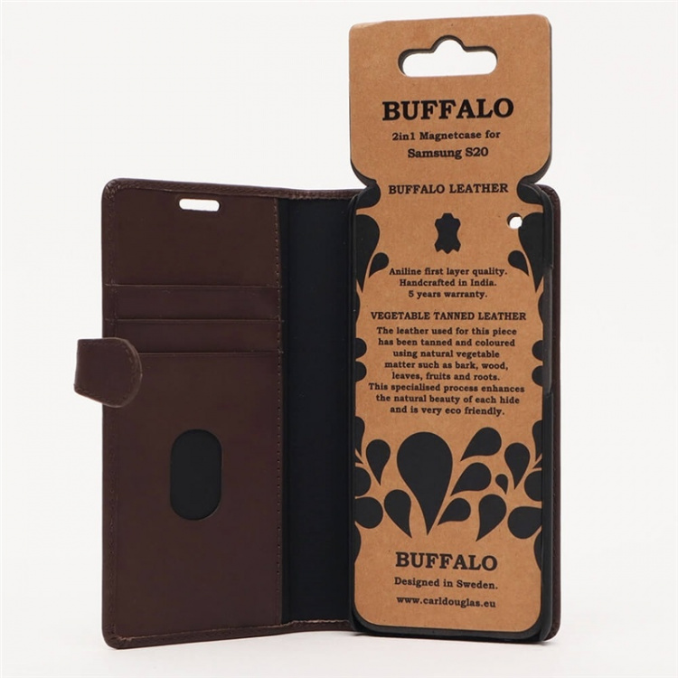 BUFFALO Wallet Leather Brown 3 Cardpockets Samsung Galaxy S20 BUFFALO Wallet Leather Brown 3 Cardpockets Samsung Galaxy S20