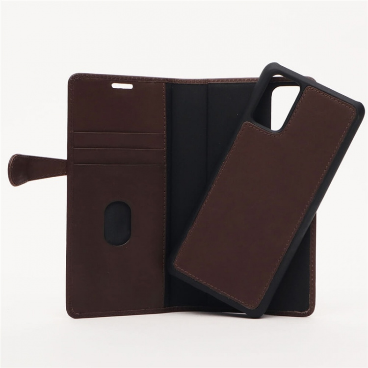 BUFFALO Wallet Leather Brown 3 Cardpockets Samsung Galaxy S20 Plus