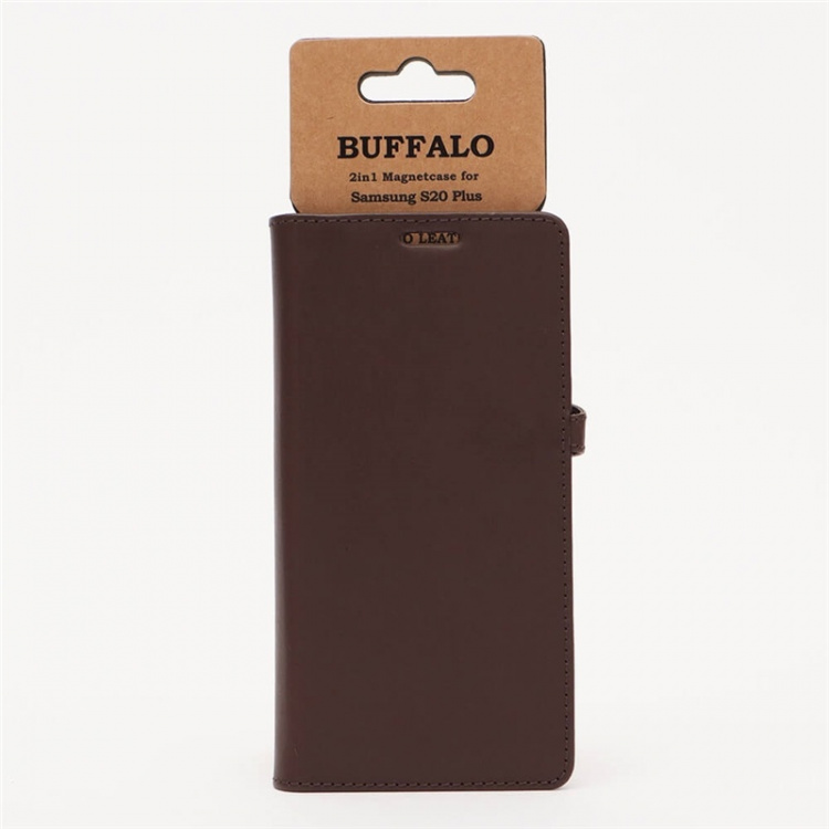 BUFFALO Wallet Leather Brown 3 Cardpockets Samsung Galaxy S20 Plus