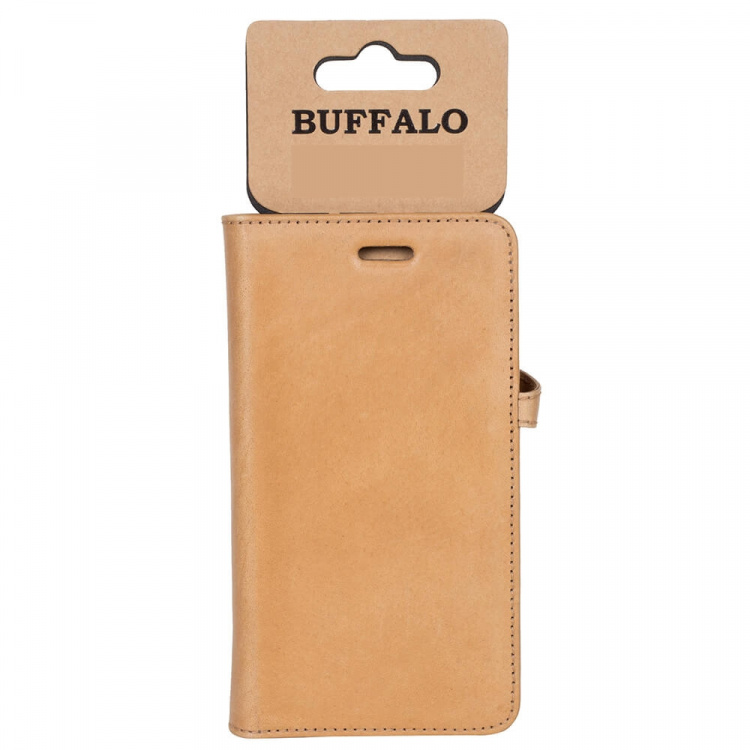 BUFFALO Wallet Leather Cognac 3 Cardpockets iPhone 11 PRO MAX