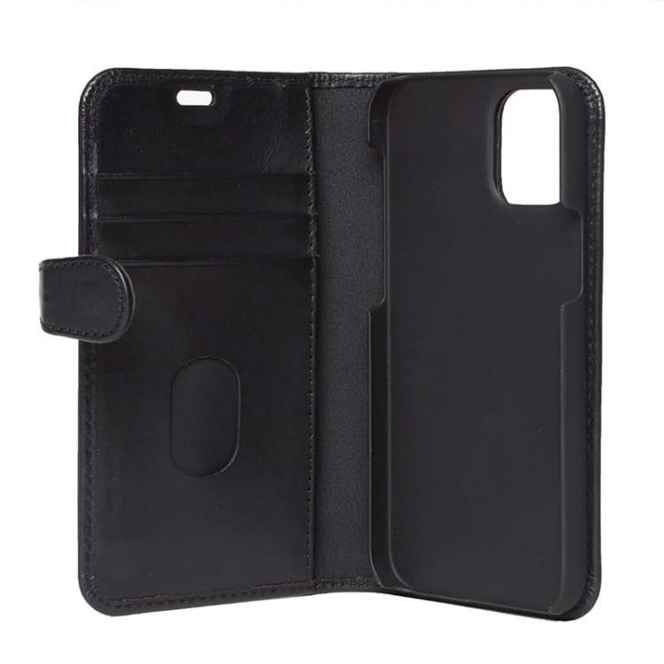 BUFFALO Wallet Leather Black 3 Cardpockets iPhone 12 Mini
