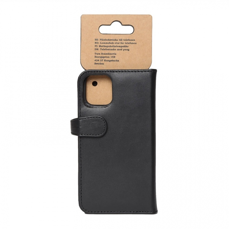 BUFFALO Wallet Leather Black 3 Cardpockets iPhone 12 Mini
