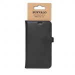 BUFFALO Wallet Leather Black 3 Cardpockets iPhone 12 Mini