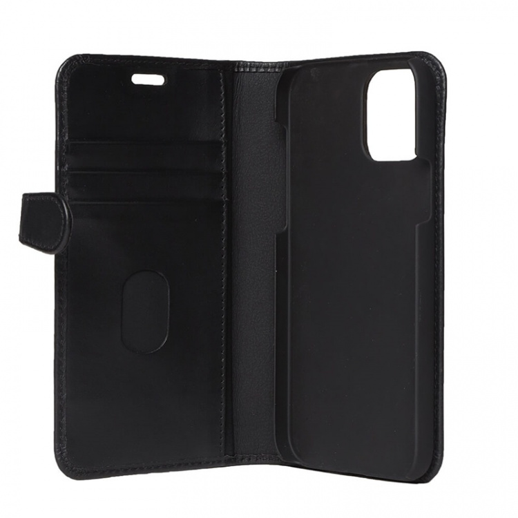 BUFFALO Wallet Leather Black 3 Cardpockets iPhone 12 / 12 Pro